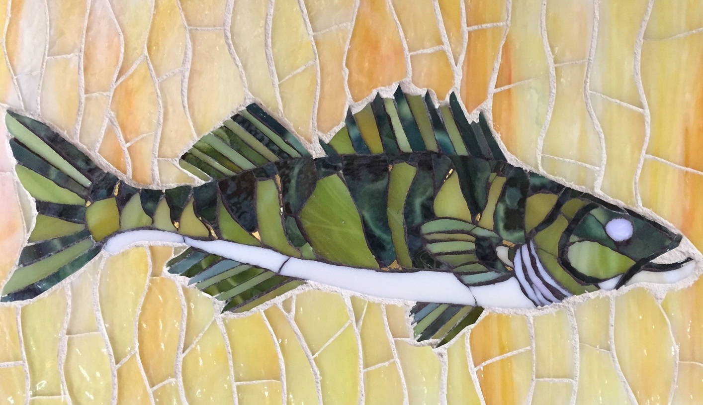 Walleye fish mosaic